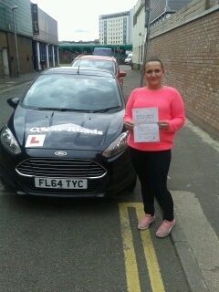 Passed her test on the 4th September 2015