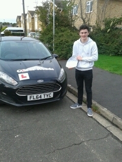 Passed his test on the 7th of October 2015