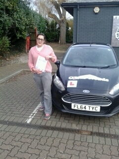 Passed her test on the 29th of January 2016
