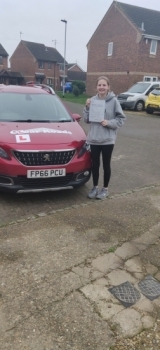 Congratulations to Maddy on passing her driving test on the 24th of January 2020.
