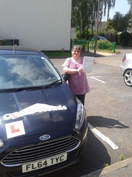 Congratulations to Gina on passing her driving test on the 9th of June 2016