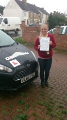 Passed her test on the 10th of December 2015