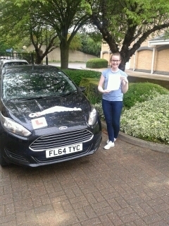 Passed her test on the 8th of May 2015