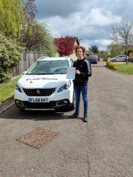 Congratulations to Tom on passing his driving test on the 1st of May 2021.