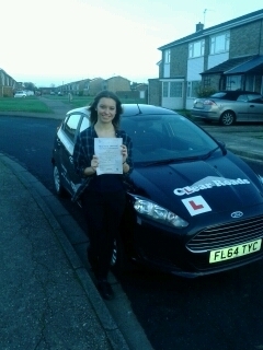 Passed her test on the 11th December 2014