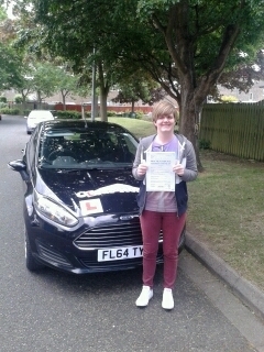 Passed her test on the 9th of June 2015