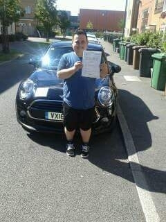 Congratulations to Paulo on passing his driving test on the 18th of July 2016