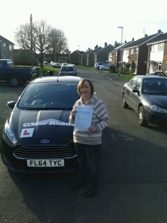Passed her test on the 2nd of February 2016
