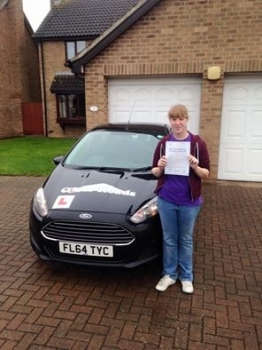 Passed her test on the 5th February 2015