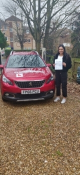 Congratulations to Amri on passing her driving test on the 31st of January 2020.