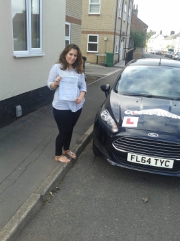 Congratulations to Zlatina on passing her driving test