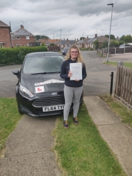 Congratulations to Brooke on passing her driving test on the 8th of July.