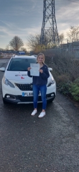 Congratulations to Lucy on passing her driving test on the 17th of December 2020.