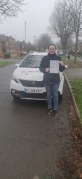 Congratulations to Kristina on passing her driving test on the 7th of December 2020